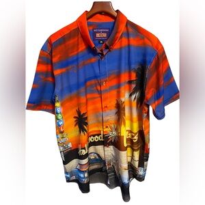 RSVLTS Roosevelts x The Big Lebowski "STRIKES & GUTTERS" Bowling Shirt SZ‎ XXL